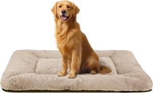 lot 191770 image: Washable Dog Crate Bed Mat for MediumLarge Dogs   All-Season Comfort with Ultra-Soft Flannel & Heavy-Duty Support (Cream, 36L23W)
