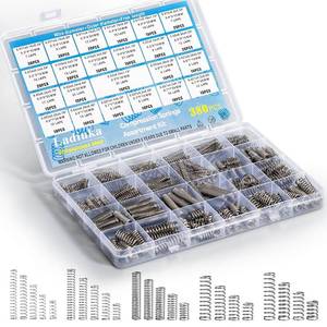 lot 191785 image: 380PCS Stainless Steel Compression Springs Assortment Kit - Small & Tiny Springs with 23 Different Sizes, Metal Compression Springs for Pen Repair, Home DIY, Workshop & Industrial Use