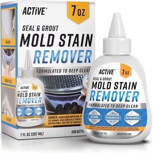 lot 191787 image: Active Mold Stain Remover Gel, Heavy Duty Solution for Washing Machine Seals and Bathroom Cleaner, 7 fl oz, 1 Count