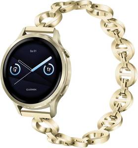 lot 191791 image: Dhwazz Women Band for Venu 4 41mm Smart Watch, Stainless Steel Bands Dressy Jewelry Strap for Garmin Venu 3S 2S  Vivomove 3S  Forerunner 265S