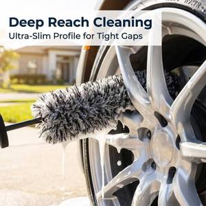 lot 191793 image: 9PCS Wheel Detailing Cleaning Kit Metal-Free Scratch-Free Rim Brush