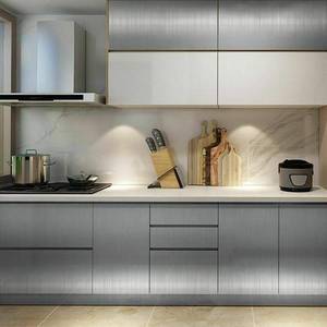 lot 191798 image: Timeet Silver Metallic Silver Wallpaper 17.7x 118, Self Adhesive Peel and Stick, Waterproof Contact Paper, DIY Decor Shelf Liner Covering Film 17.7 x 118.1 Silver