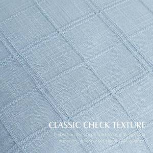lot 191802 image: Foindtower Set of 1 Decorative Linen Check Throw Pillow Cover Neutral Farmhouse Lumbar Cushion Cover Modern Boho Accent Home Decor for Sofa Chair Couch Bedroom Living Room,12 24 Inch,Sky Blue 24 x 12 (Pack of 1) Sky