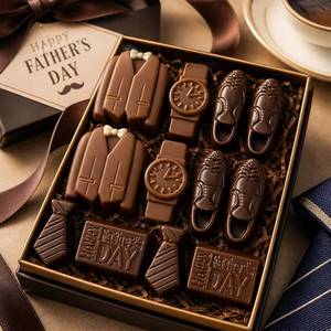 lot 191807 image: 2Pack Fathers Day Silicone Mold,Fathers Day Silicone Mold Food Grade Wristwatches Suit Mold for Chocolate,Candy,Soap,Resin Fondant BPA Free,Perfect for Father Day Gifts&Construction Themed Parties