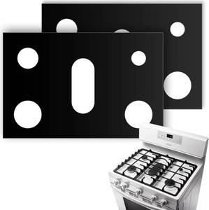 lot 291677 image: 1 Pack Gas Stove Burner Cover, Stove Guard Stove Top Protector, Gas Stove Burner Liners, Compatible with Samsung Gas Stove Range, for Kitchen Cooking, Reusable, Non-Stick and Washable 24.4 x 16.3inch