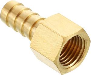 lot 291687 image: Brass Hose Barb Fittings 38 Hose Barb to 14 NPT Female