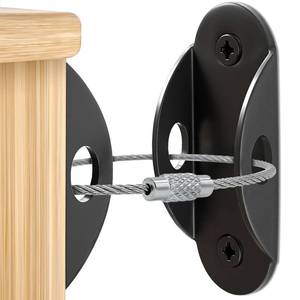 lot 291697 image: Furniture Anchors 10 Pack, Anti-Tip Earthquake Straps for Baby Proofing