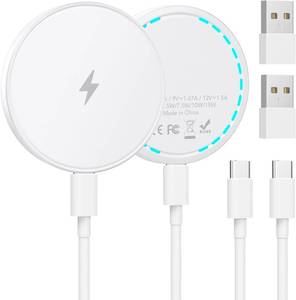 lot 291724 image: MagSafe Charger 2 Pack 15W Magnetic Wireless Charger Fast Charging Pad