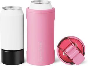 lot 291740 image: Br Mate Hopsulator Trio 3-in-1 Insulated Can Cooler for 12oz  16oz Cans  100% Leak Proof Tumbler with Lid  Insulated for Beer, Soda, and Energy Drinks