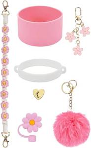 lot 291767 image: Cup Accessory Set Cup Pendant Set Sturdy Gift Fashion Cute Cup Chain Set Keychain Charms for Travel Outdoor Activities Wallet