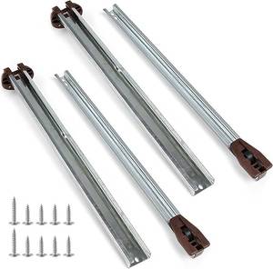 lot 391776 image: Drawer Slides Center Track for Kenlin Rite-Trak II Rails Kit, 15 Inch Drawer Metal Slides with Stop & Roller, Replacement for Dresser Nightstand Wardrobe Cabinet Drawer Tracks and Rails Kits (2 Pack)