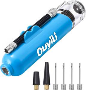 lot 391806 image: Sports Ball Pump Kit - Portable Air Pump Two-Way Dual Action Inflatable Perfect for Basketballs, Soccer Balls and More - Professional Hand Pump Kit with Needles and Flexible Hose