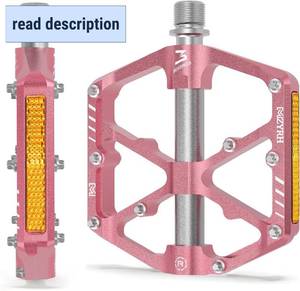 lot 191775 image: MZYRH 3 Bearings Mountain Bike Platform Pedals - Flat Alloy 916 Non-Slip Bicycle Pedals