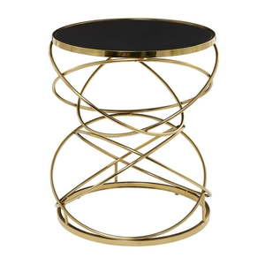 lot 156 image: DecMode 21 W  24 H Metal Contemporary Accent Table  Black  1-Piece - Retail $199