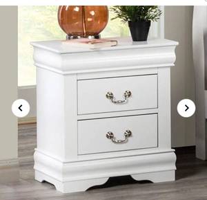 lot 158 image: Furniture of America Louis Philippe FM7866WH-N Night Stand - Retail $160