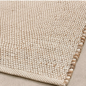 lot 180 image: Jute Cotton Hand Woven Area Rug (9 x 12 Natural)Farmhouse Area Rug for Living Room Bedroom Hallway Entryway Rustic Vintage Bohemian D�cor - Retail $399