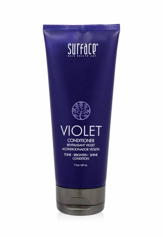 lot 18626 image: Surface Hair Pure Blonde Violet Conditioner Purple Conditioner for Blonde Hair, Moisturizing Conditioner Eliminates Brassy Yellow Tones- Lightens Blonde, Platinum, Ash, Silver and Grays, 7 oz. - Retail $36