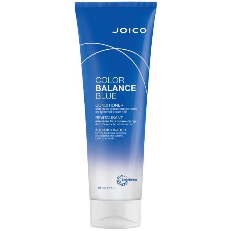 lot 18691 image: Joico Color Balance Blue Conditioner  For Lightened Brown Hair  Eliminate Brassy Orange Tones  Boost Color Vibrancy & Shine  UV Protection  With Rosehip Oil & Green Tea Extract  8.5 Fl Oz - Retail $23