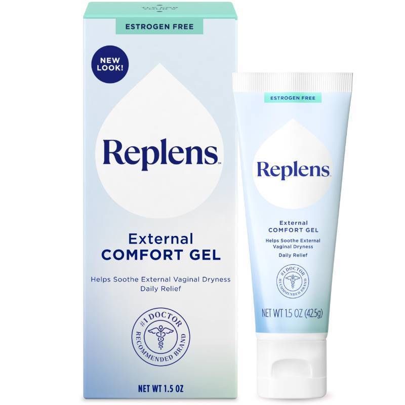 lot 18701 image: Replens External Comfort Gel to Soothe Vaginal Dryness, 1.5 Oz - Retail $9