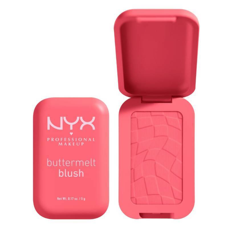 lot 18721 image: NYX PROFESSIONAL MAKEUP Buttermelt Powder Blush, Fade and Transfer-Resistant Blush, Up to 12HR Make Up Wear, Vegan Formula - U Know Butta - Retail $11