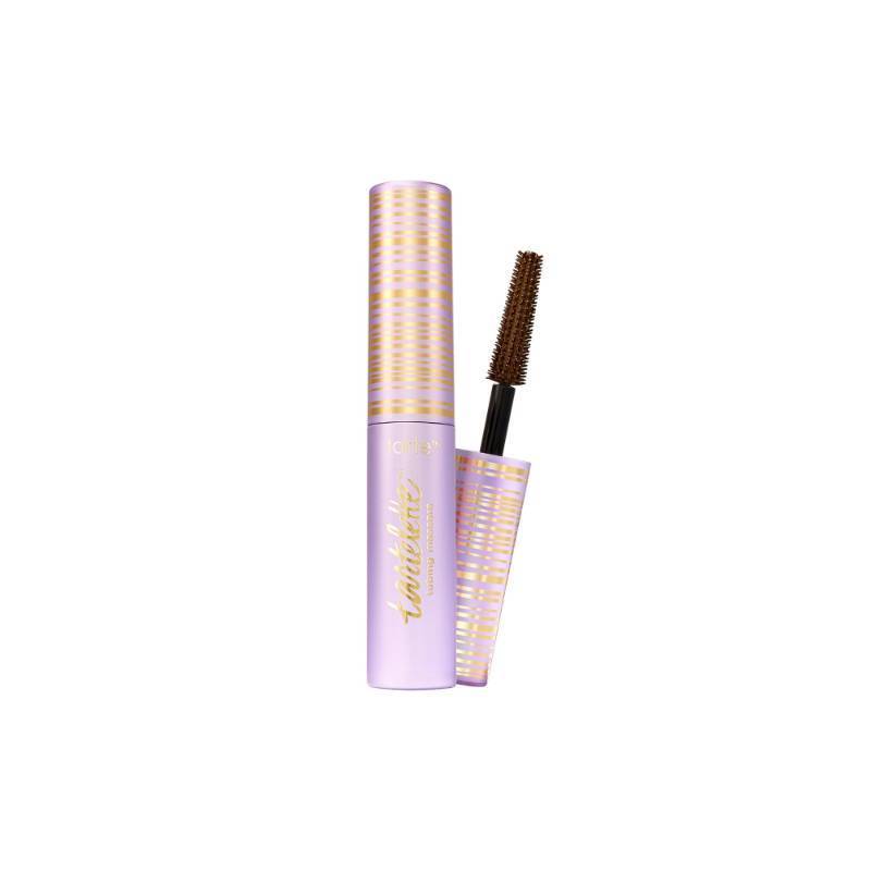 lot 18722 image: tarte tartelette tubing mascara �� Lash Extensions in a Tube, Easy-to-Remove Eye Makeup, Clinically Proven to Volumize & Curl, 24Hr Smudge-Proof Longwear, Vegan & Cruelty-Free, travel size, brown - Retail $15