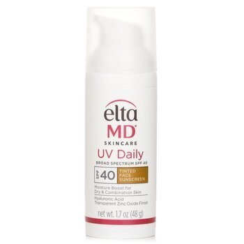 lot 39188 image: EltaMD UV Daily SPF 40 Tinted Face Sunscreen Moisturizer  Lightweight Tinted Sunscreen for Face Moisturizers  1.7 oz Pump - Retail $43