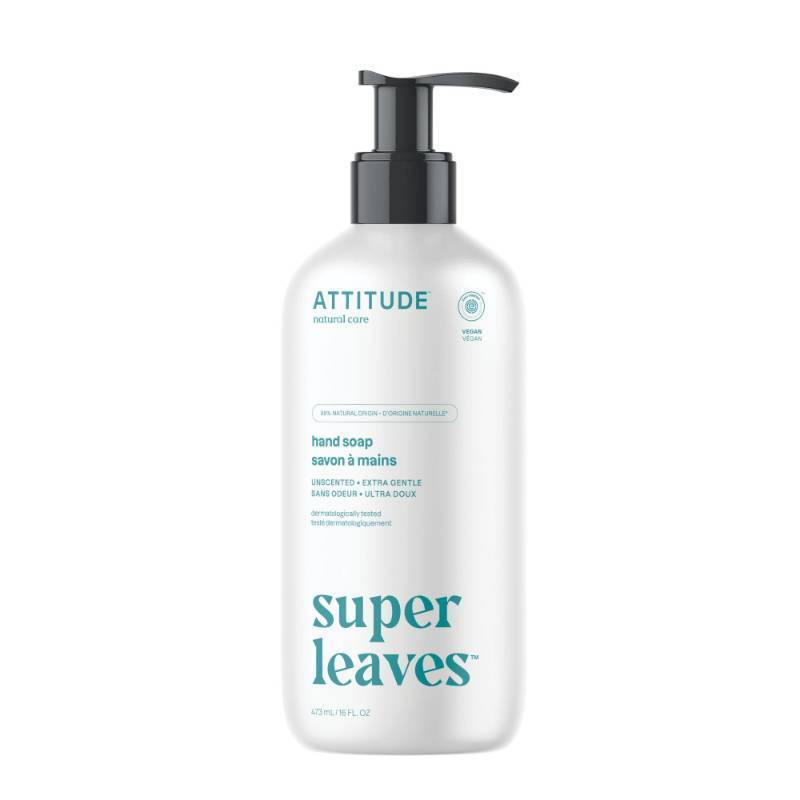 lot 39359 image: ATTITUDE Hand Soap, EWG Verified, Unscented, 16 oz (cap is broken, see picture for reference) - Retail $9