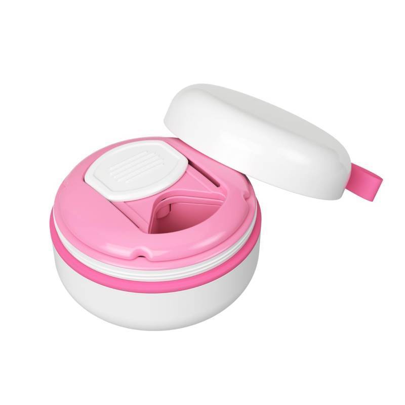 lot 39373 image: Ezy Dose Vitamin Organizer, Multi Compartments, White & Pink, Small - Retail $10