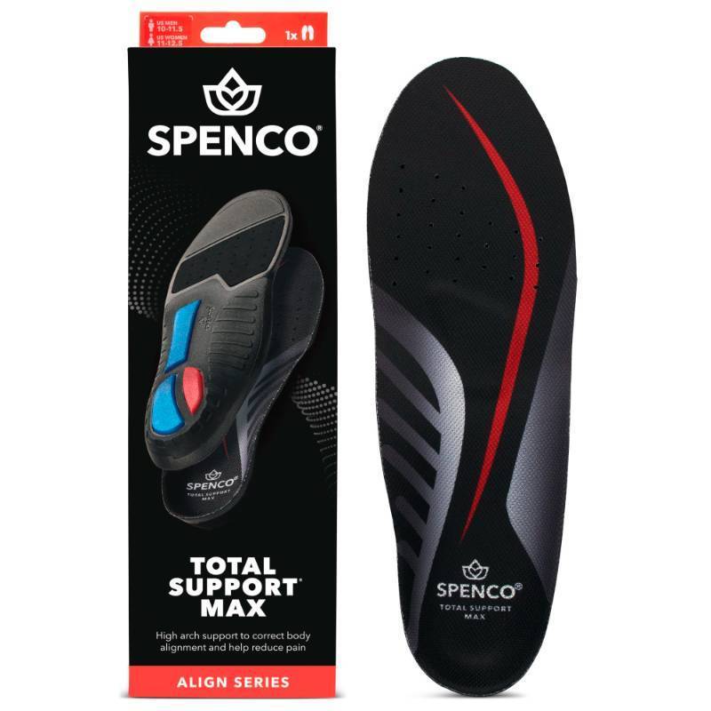 lot 39376 image: Spenco Total Support Max Shoe Insoles(FSA&HSA Eligible)Orthotic Metatarsal Arch Support Inserts, Absorbs Shock,Reduces Over-Pronation,Conforms to Foot, Deep Heel Cup Womens 9-10.5.5Mens 8-9.5 - Retail $37