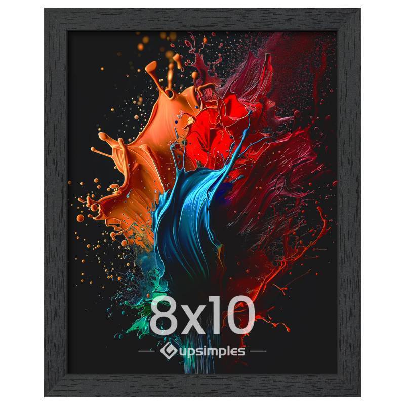 lot 39416 image: 8x10 Picture Frame, Wall Gallery Photo Frames with Engineered Wood, Black 1 Pack - Retail $5
