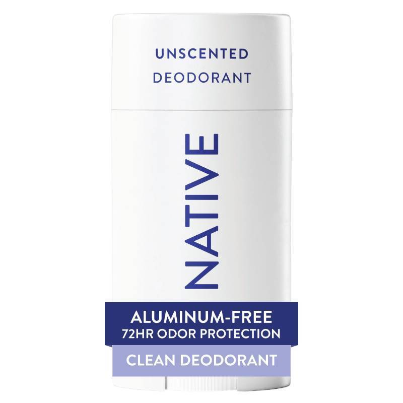 lot 59639 image: Native Deodorant Contains Naturally Derived Ingredients, 72 Hour Odor Control, Deodorant for Women and Men, Aluminum Free, Unscented 2.65oz - Retail $14