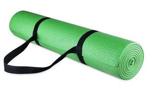 lot 47597 image: Fitvids All Purpose 14-Inch High Density Anti-Tear Exercise Yoga Mat with Carrying Strap - Retail $17