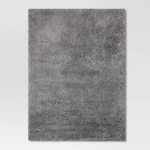lot 21142 image: 4x56 Washable Plush Shag Accent Rug Gray - Room Essentials - Retail $60
