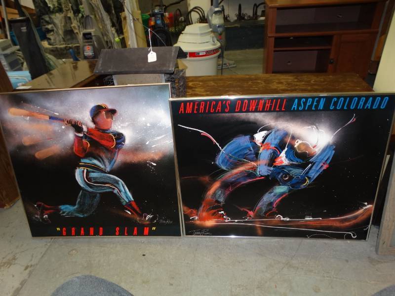 lot 8088 image: Lot of 2 Pieces of Terry Rose Artwork