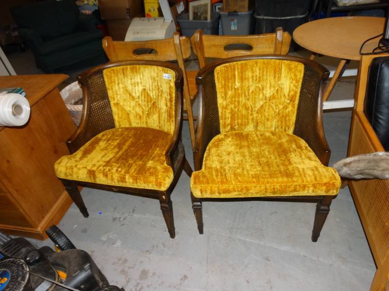 lot 8196 image: Pair of Vintage Chairs