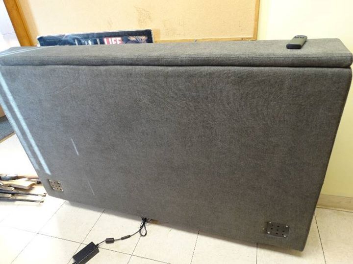 lot 8240 image: Serta motion custom Queen size TV lift footboard- NEW in box