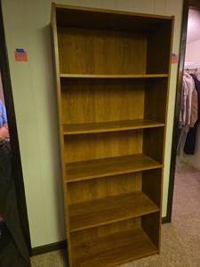 lot 829 image: Bookshelves, 72x30x12,  located in basement