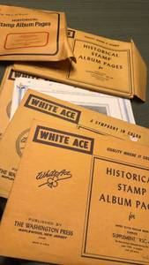 lot 911 image: White Ace Historical Stamp Album Pages