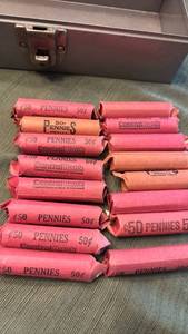 lot 926 image: 16 rolls of pennies starting in 1969