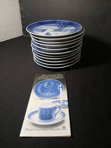 lot 1078 image: Royal Copenhagen Porcelain  Christmas Plates