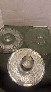 lot 1108 image: Glassware and silver plated Serveware Lot