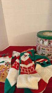 lot 1231 image: Stockings and tin