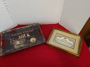 lot 1433 image: Kitchen Trays Dairy Fresh Milk and Ruths Country Kitchen