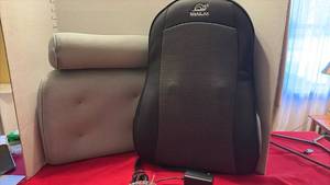 lot 1538 image: Snailax Massage Seat Cushion with Heat and Lumbar Support untested, bath cushion