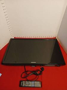 lot 1600 image: Samsung LED TV Display with Remote Control and Power Cable no stand untested 23 inches