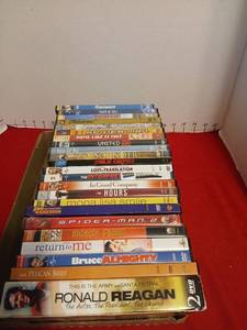 lot 1604 image: DVD Movie Lot Titles Mixed Genres including Spiderman 2