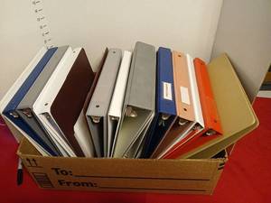 lot 1621 image: Lot of Three-Ring Binders Assorted Colors