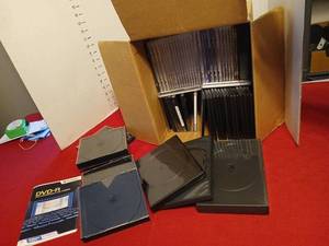 lot 1636 image: Lot of DVD-R Blank Media Discs and Cases