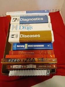 lot 1656 image: Medical Reference Books Lot Books Nursing Drugs Diseases Diagnostics