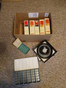 lot 1666 image: Vintage Kodak Carousel Slide Trays and Projector Accessories Lot